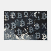 Symbole von Bitcoin (Stil: 15) Fußmatte (Vorderseite)