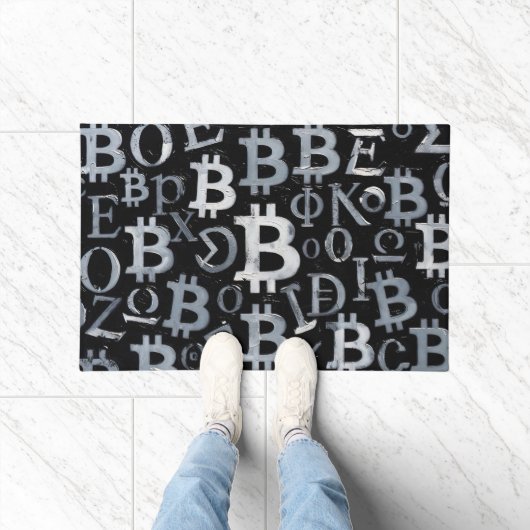 Symbole von Bitcoin (Stil: 1) Fußmatte (Indoor)