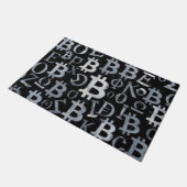 Symbole von Bitcoin (Stil: 1) Fußmatte (Schrägansicht)