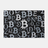 Symbole von Bitcoin (Stil: 1) Fußmatte (Vorderseite)