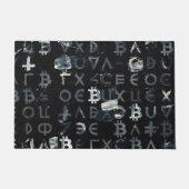 Symbole von Bitcoin (Stil: 4) Fußmatte (Vorderseite)