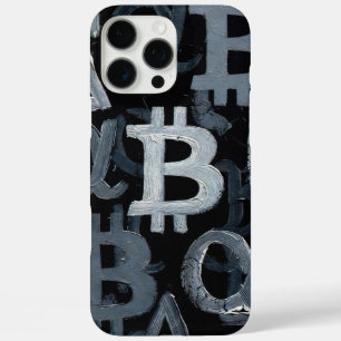 Symbole von Bitcoin (Stil: 6) iPhone 16 Pro Max Hülle