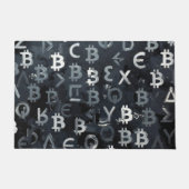 Symbole von Bitcoin (Stil: 7) Fußmatte (Vorderseite)