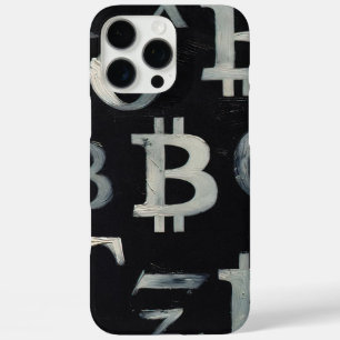 Symbole von Bitcoin (Stil: 8) iPhone 16 Pro Max Hülle