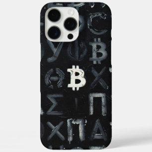 Symbole von Bitcoin (Stil: 9) iPhone 16 Pro Max Hülle