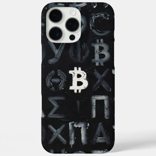 Symbole von Bitcoin (Stil: 9) Case-Mate iPhone Hülle (Rückseite)