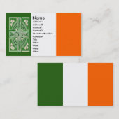 Symbole von Irland-Visitenkarte Visitenkarte (Vorne/Hinten)