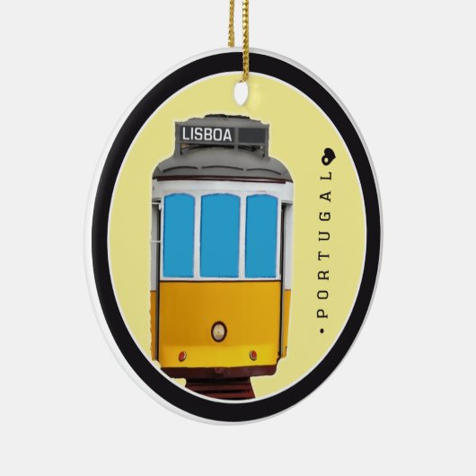Symbole von Portugal- - Lissabon-Straßenbahn Keramik Ornament (Rechts)