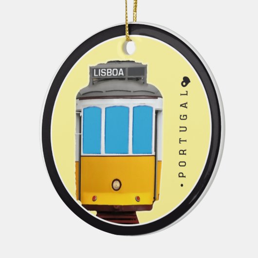 Symbole von Portugal- - Lissabon-Straßenbahn Keramik Ornament (Links)