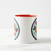Symbole von Portugal - Sardinen Zweifarbige Tasse (Mittel)