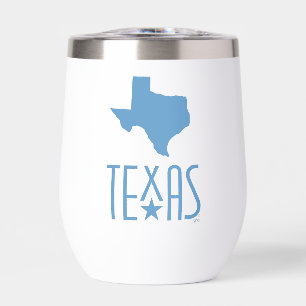 Symbole von Texas, Bundesstaat Texas, blau