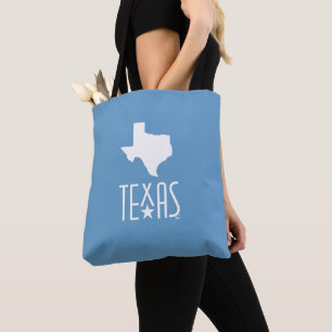 Symbole von Texas, Bundesstaat Texas, blau Tasche