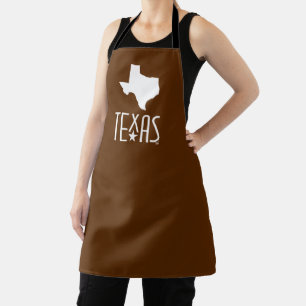Symbole von Texas, Bundesstaat Texas, braun Schürze