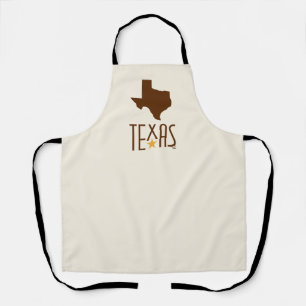 Symbole von Texas, Bundesstaat Texas, braun Schürze