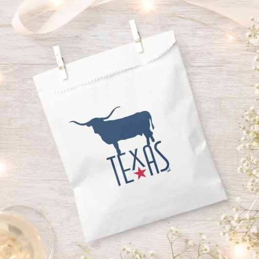 Symbole von Texas, Longhorn, Marine Geschenktütchen (Ausgeschnitten)