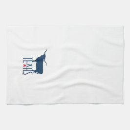 Symbole von Texas, Longhorn, Marine Geschirrtuch