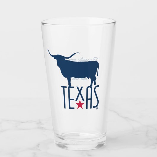 Symbole von Texas, Longhorn, Marine Glas (Vorderseite)