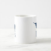 Symbole von Texas, Longhorn, Marine Kaffeetasse (Mittel)