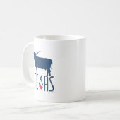 Symbole von Texas, Longhorn, Marine Kaffeetasse (Vorderseite Links)