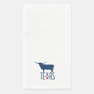 Symbole von Texas, Longhorn, Marine klein Serviette