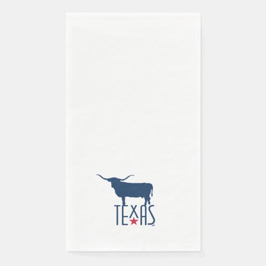 Symbole von Texas, Longhorn, Marine klein Serviette (Vorderseite)