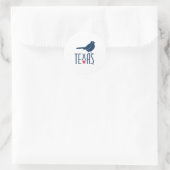 Symbole von Texas, Mockingbird Runder Aufkleber (Tasche)