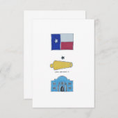 Symbole von Texas-Postkarte Dankeskarte (Vorne/Hinten)