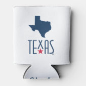 Symbole von Texas, Texas, blau Dosenkühler (Vorderseite)