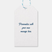 Symbole von Texas, Texas, blau Geschenkanhänger (Rückseite)