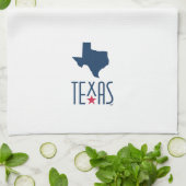 Symbole von Texas, Texas, blau Geschirrtuch (Gefaltet)