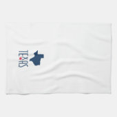 Symbole von Texas, Texas, blau Geschirrtuch (Horizontal)