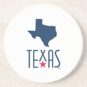 Symbole von Texas, Texas, blau Getränkeuntersetzer (Vorne)