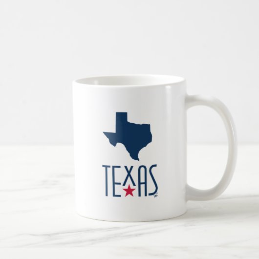Symbole von Texas, Texas, blau Kaffeetasse (Rechts)