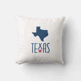 Symbole von Texas, Texas, blau Kissen