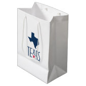 Symbole von Texas, Texas, blau Mittlere Geschenktüte (Vorderseite Schrägansicht)