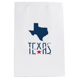 Symbole von Texas, Texas, blau Mittlere Geschenktüte