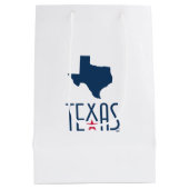 Symbole von Texas, Texas, blau Mittlere Geschenktüte (Rückseite)