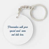 Symbole von Texas, Texas, blau Schlüsselanhänger (Rückseite)