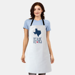 Symbole von Texas, Texas, blau Schürze