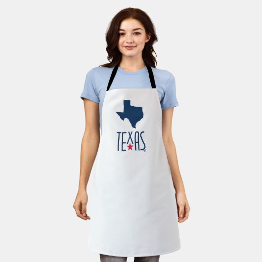 Symbole von Texas, Texas, blau Schürze (Getragen)
