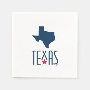 Symbole von Texas, Texas, blau Serviette