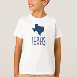 Symbole von Texas, Texas, blau T-Shirt