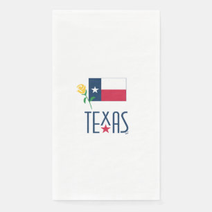 Symbole von Texas, Texas Flag und Gelbes Rose, sl Serviette