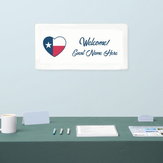 Symbole von Texas, Texas-Flagge, Herz Banner (Messe)