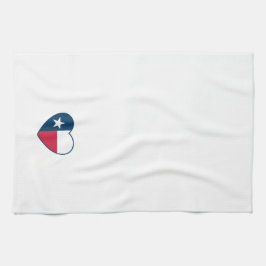 Symbole von Texas, Texas-Flagge, Herz Geschirrtuch