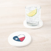 Symbole von Texas, Texas-Flagge, Herz Getränkeuntersetzer (Seite)