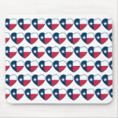 Symbole von Texas, Texas-Flagge, Herz-Mousepad Mousepad (Vorne)