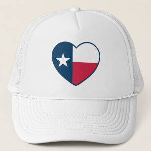 Symbole von Texas, Texas-Flagge, Herz Truckerkappe