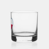Symbole von Texas, Texas-Flagge, Herz Whiskyglas (Links)
