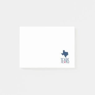 Symbole von Texas, Texas, navyblau Post-it Klebezettel